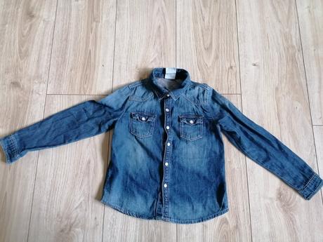 Riflová košeľa, h&m,110