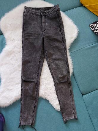 Skinny s vysokým pásom, denim,xs