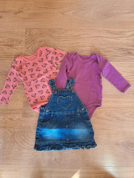 2ks body, šaty na traky 74, 74