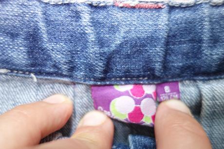 Skladaná džínsová sukňa, 128