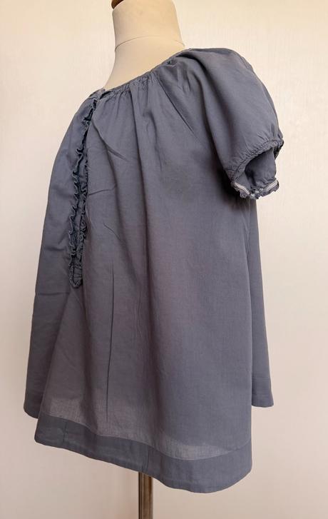 Pompdelux dievčenská bavlnená blúzka s volánikom, pompdelux,134