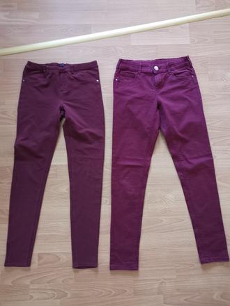 Bordové nohavice ca a kaliopky tchibo, c&a,170