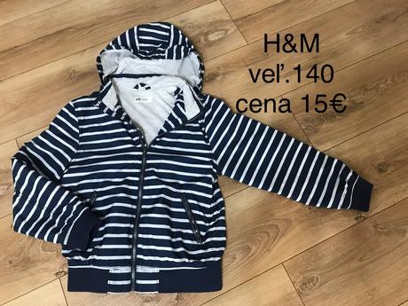 Vetrovka s kapucňou h&m veľ.140, h&m,140