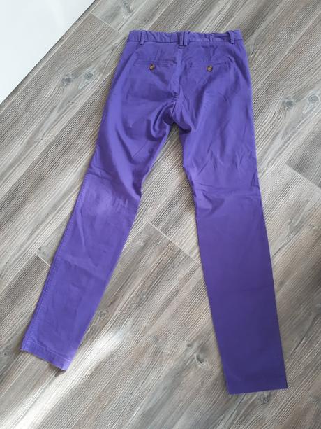 Fialové nohavice, h&m,34