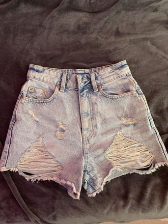 Svetlo modre derave kratasy, sinsay,xs