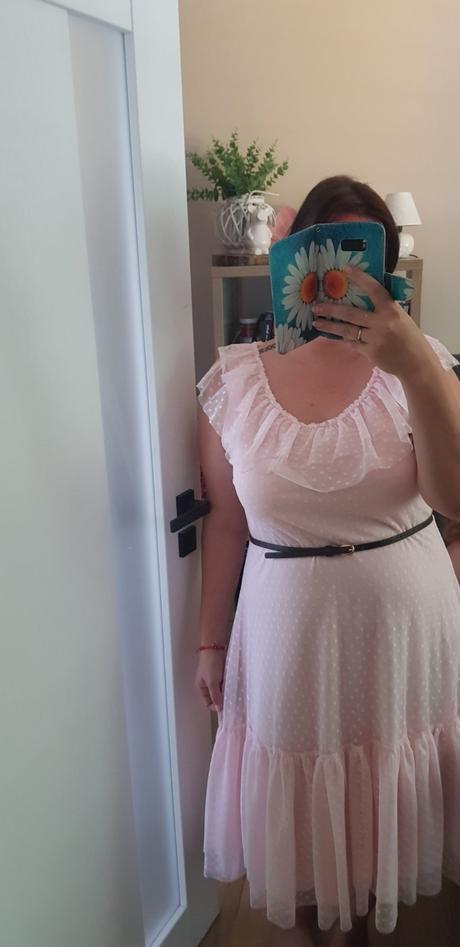 Saty xl ruzove s volanom, gate,xl