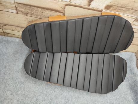 Jasný 43 - celokožené hnedé sandále, 43