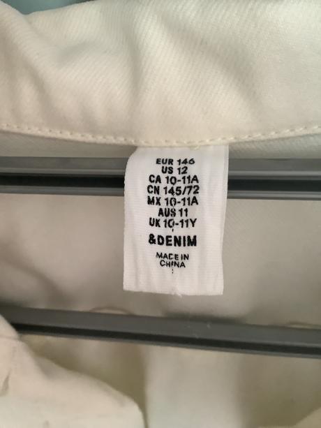 Rifľová bunda h&m, h&m,146