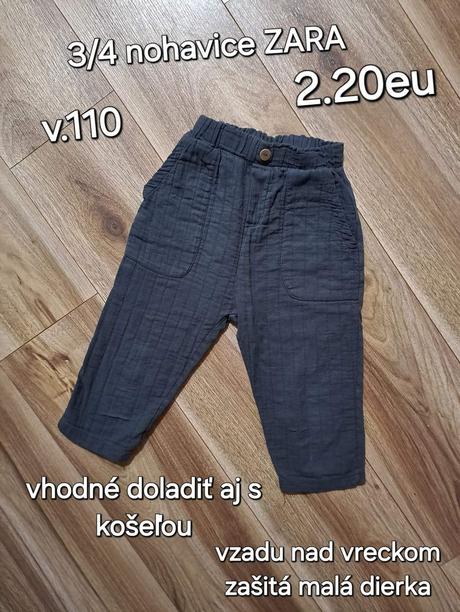 3/4 nohavice zara, zara,110