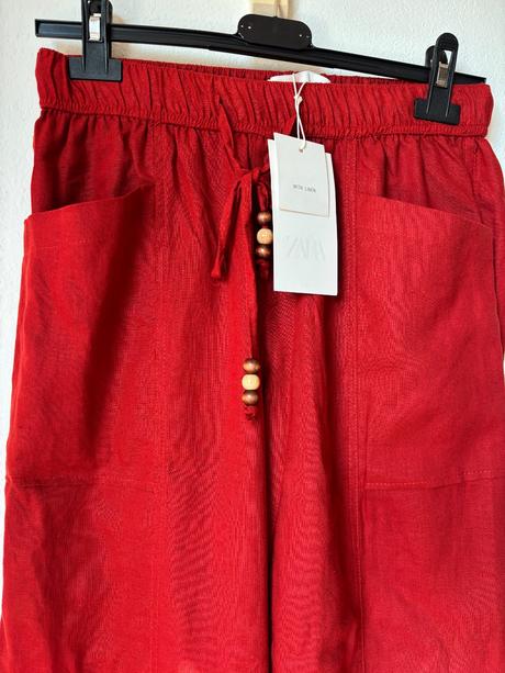 Zara lanove nohavice, zara,xs