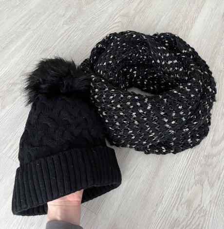 Zateplena čiapka + šál, xs