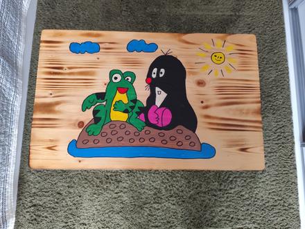 Stolík so stoličkami krtko,