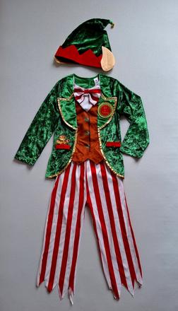 Elf / santov škriatok exkluzívny kostým veľ.116,