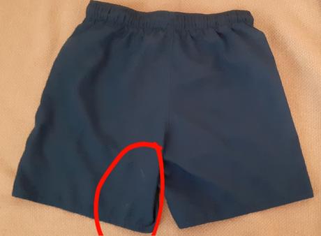 Plavky šortkové tmavomodré decathlon 2ks, decathlon,134