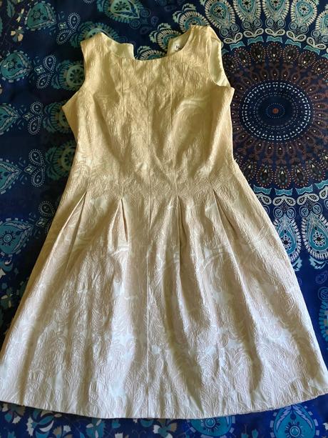 Krémové šaty so vzorom, admiral,s