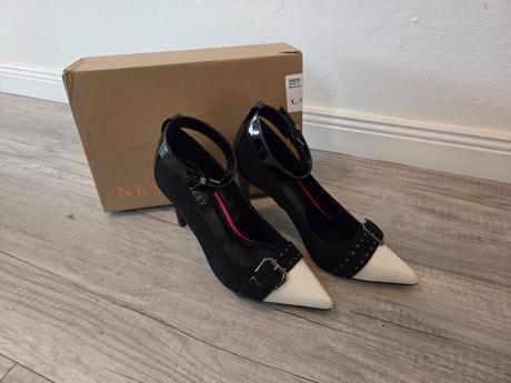 Lodičky s bielou špičkou, next,41