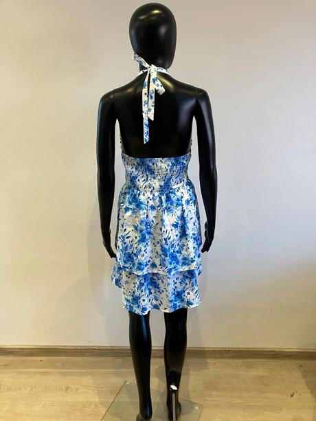 Dámske šaty bielo modré (s), s