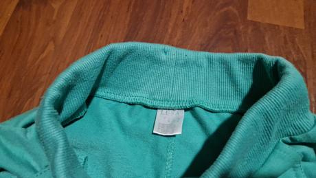 Tepláky s trblietkami, zelené, lusa,122