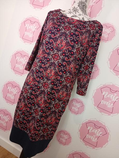 Vzorované šaty bez zapínania l/xl, xl