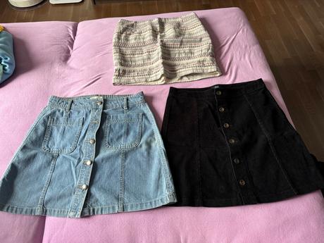 Ćierna hrubá sukňa, f&f,38