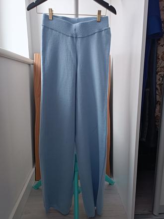 Široké nohavice z pleteniny, reserved,s