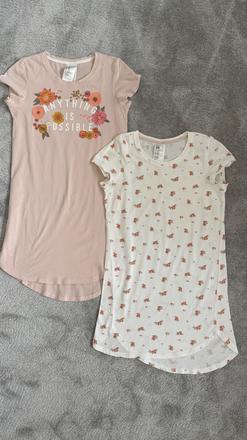 2x nočná košeľa h&m 146/152, h&m,146