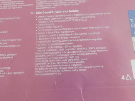 Lyžiarska bunda, crivit,134