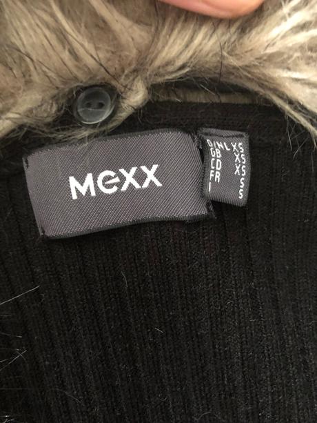 Mexx znackovy sveter s velkou kozusinou, mexx,xs