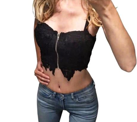 Sexy čipkovaný top, xs