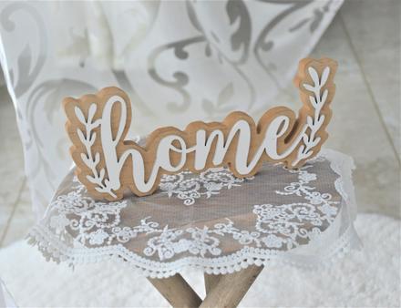 Drevený nápis home-dekorácia, 