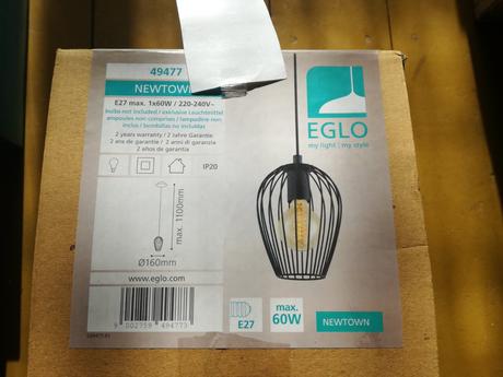Závesná lampa newtown eglo,