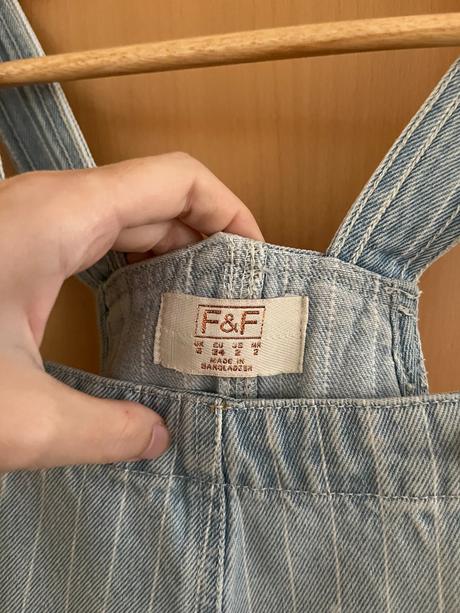 Džínsové šaty na traky f&f, f&f,34