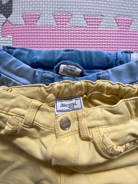 Nohavice žlté a modré rifle, mayoral,92