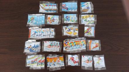 Magnetky kostíci - zimné športy,