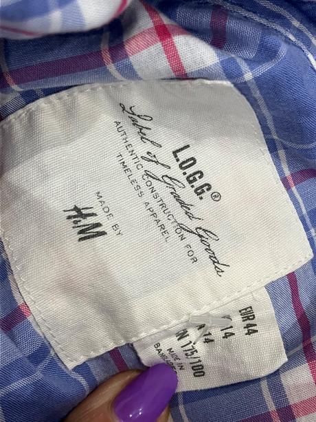 Dámska kockovaná košeľa h&m (44), h&m,xl