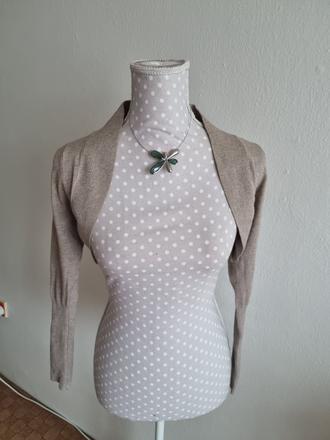 Trblietavé bledohnedé bolerko fracomina s, fracomina,s