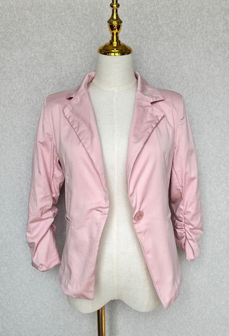 Letné sako v pastelovej ružovej, s