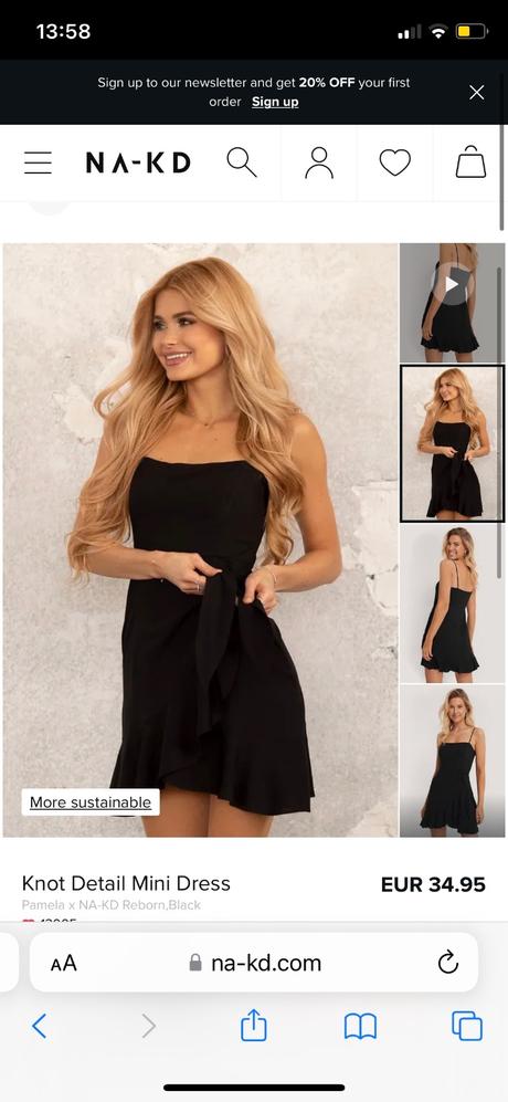 Pamela x nkd mini šaty, nkd,xs