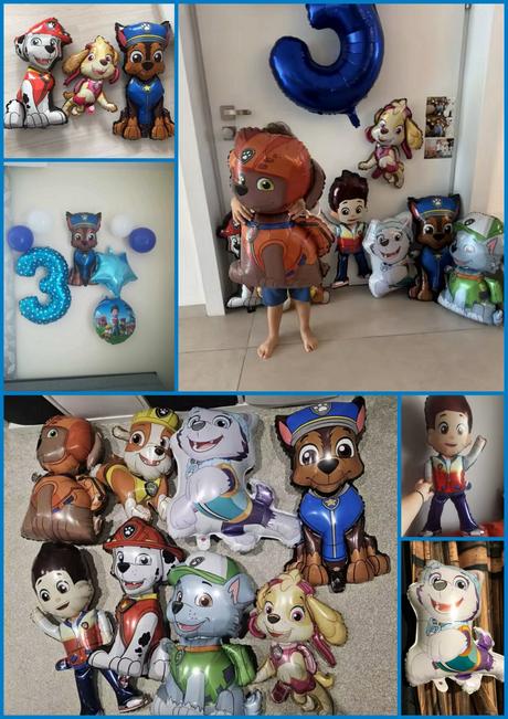 Balóny tlapky/ labková patrola- až 15/16/17/18/19/, 