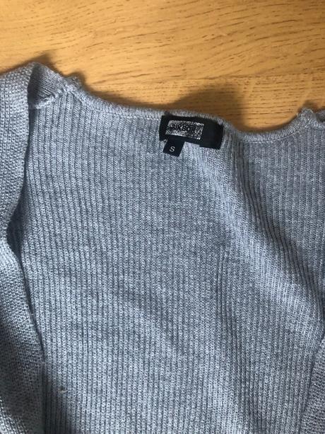 Sivý dlhý sveter/ kardigán, s