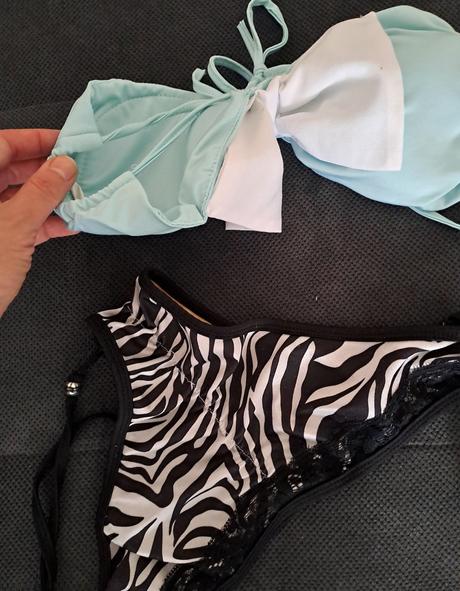 Zebrové plavky s maslou, xs