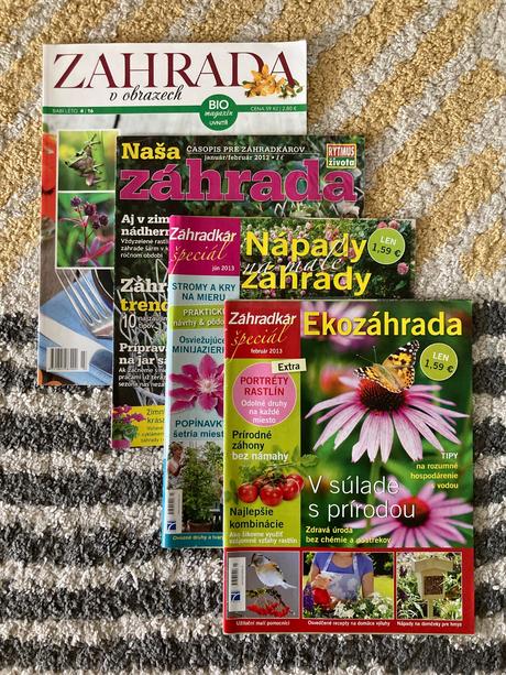 Časopisy záhrada 4ks,