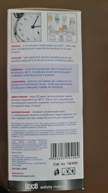 Lovi termoobal na dojčenskú fľašu - heat pack,