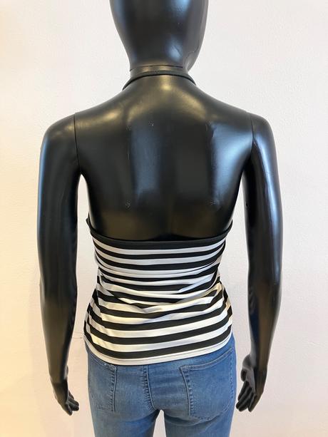 Dámsky pásikavý letný top, m