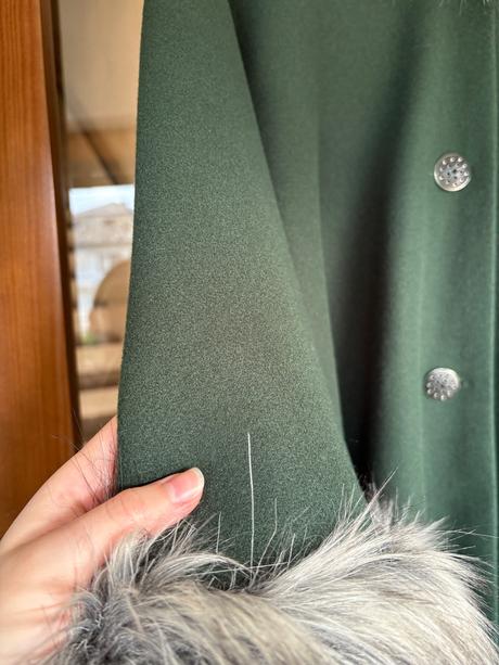 Kabátik/pončo s kožušinou, 