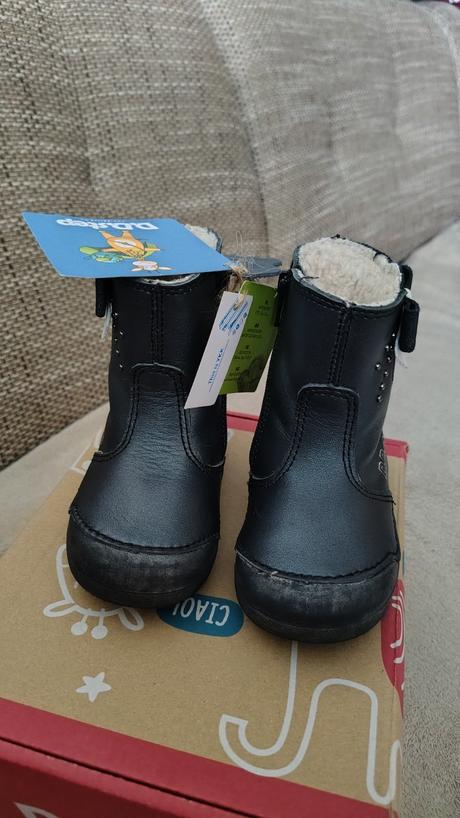Zimné kožené čižmičky dd step, d.d.step,20