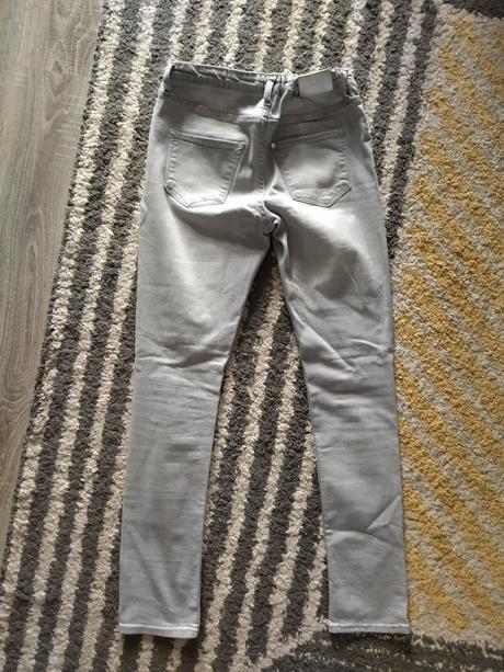 Sivé skinny fit rifle, h&m,152