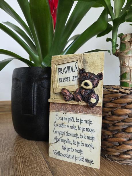 Pravidlá detskej izby vtipný darček vo vintage v,