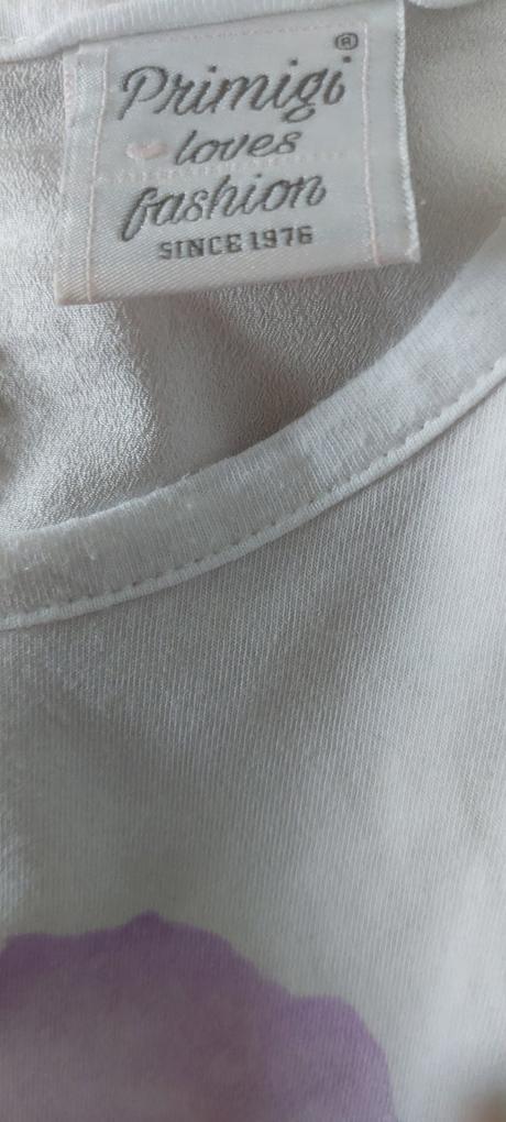 Krásne tričko s kvetovovaným  chrbtom, primigi,140