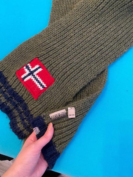 Napapijri zelený šál, napapijri,xxl